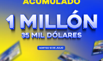 Lotería celebrará sorteo con gran premio acumulado de ¡1 millón 35 mil dólares!