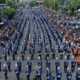 La "Banda El Salvador" deslumbra en su debut durante el desfile del Día de la Independencia